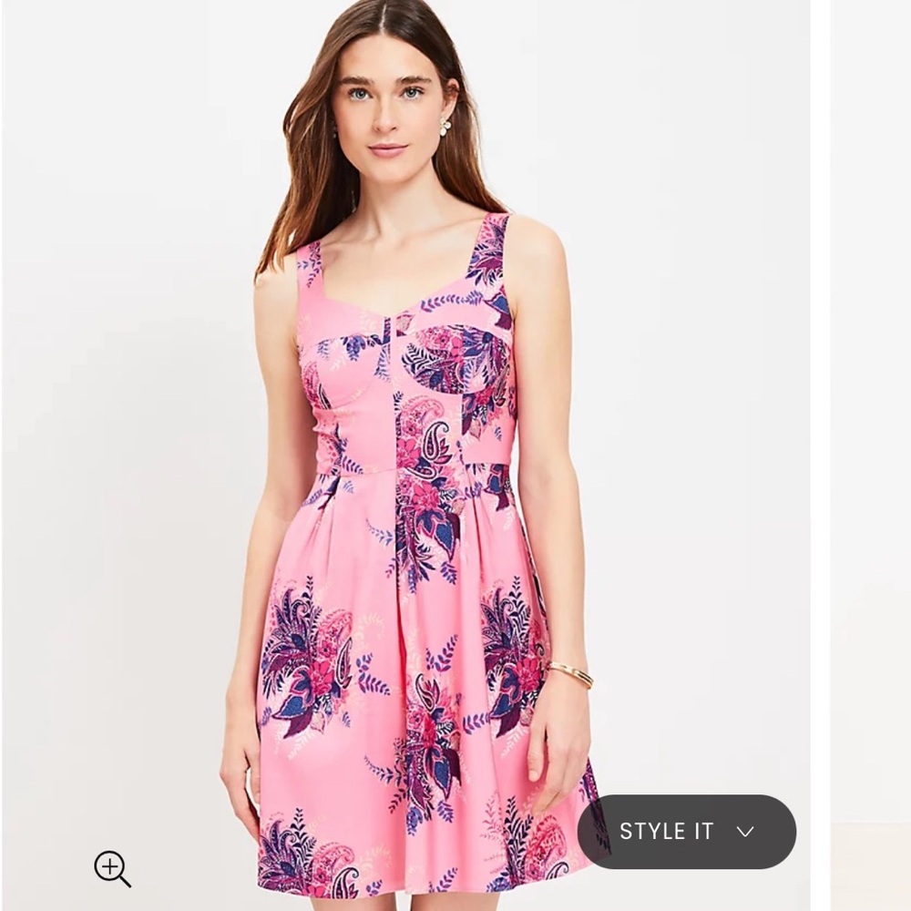 Paisley Corset Seamed Flare Dress
original $99.95